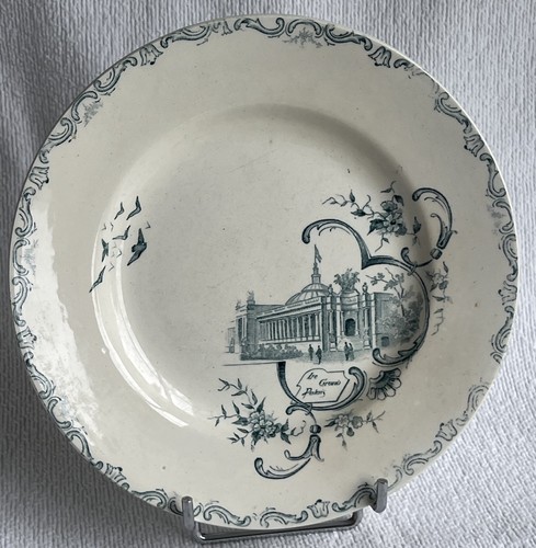 Assiette faience amand - assiette,