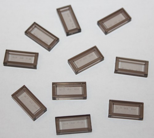 Lego trans black tile ref - lego,