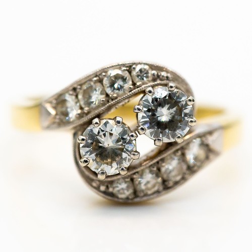 Bague jaune blanc - or,