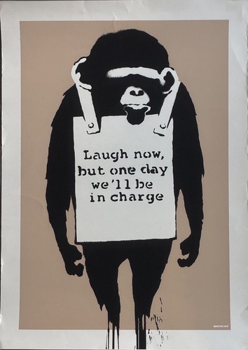 Banksy laugh now wcp - now,