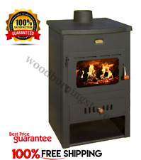 Poêle à Bois Chaudière Prity K1CP W8 Dessus en Fonte 6+7kW. Eco Design