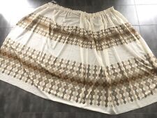 Rideau vintage années 70 orange marron créme