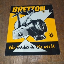 Ancien Carton Publicitaire BRETTON pour Les Moulinets De Pêche,Mitchell,Pezon 