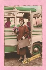 VIVE SAINTE / STE CATHERINE - JEUNE FEMME et MINIBUS RENAULT VOLTIGEUR 