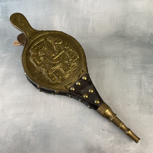 Ancien soufflet bois - , cuir
