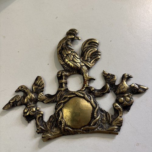 Fronton pendule coq - coq, ancien