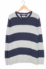 Pull pull en coton rayé col