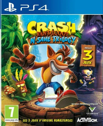 Jeu ps4 crash bandicoot sane - crash, n.sane
