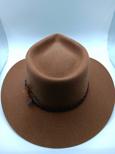 Akubra brown felt hat with - felt,