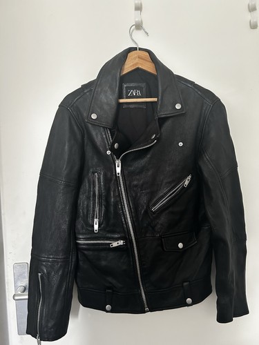 Zara veste moto biker cuir - zara,