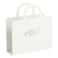 Porte-Magazines en Métal "Post" 32cm Blanc