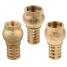 Crépine d'aspiration à clapet de pied fileté, en laiton