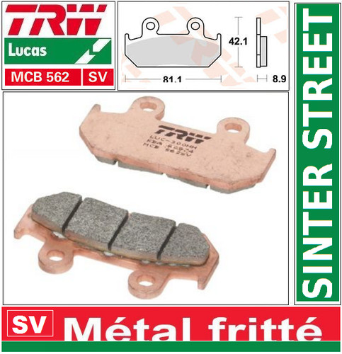 Plaquettes frein avant trw - avant,