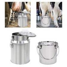 Seau de traite en acier