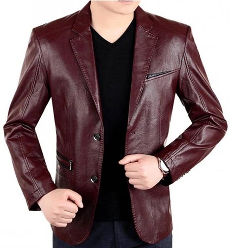 Veste blazer cuir agneau - blazer, d'agneau