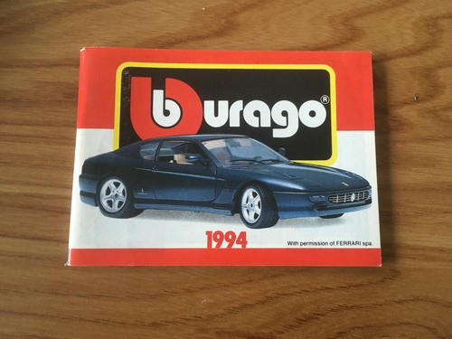 Petit catalogue burago - burago, 1994