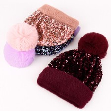Femme Sequin Fausse Fourrure