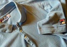 T-SHIRT polo vintage 80's  FILA era Borg TG.46 circa  S/M Made in Italy  RARE