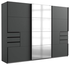 Armoire à Portes Coulissantes Saigon Penderie 270x64x208cm Couleurs au Choix