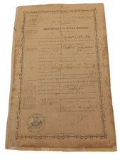 I6/09/202 (REF28206) DOCUMENT MILITAIRE CERTIFICAT DE BONNE CONDUITE