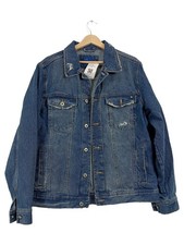 Zara Man Veste en Jean Homme Bleu Denim Casual (EU 52)