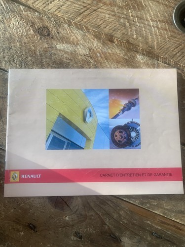 Carnet entretien renault d - d,