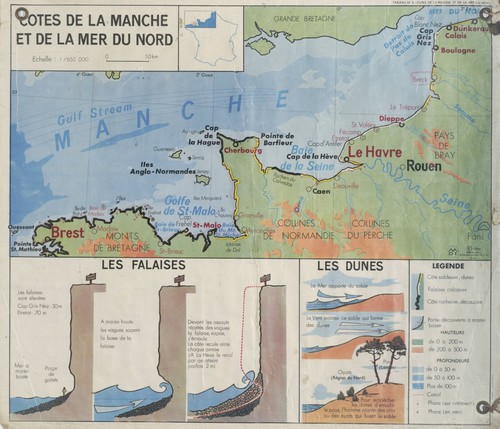 Carte bretagne normandie - carte,