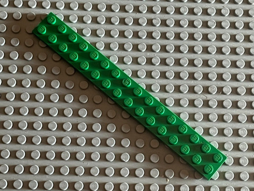Lego green plate - 2x16, 4282