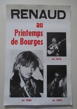AFFICHE POSTER RENAUD AU PRINTEMPS DE BOURGES