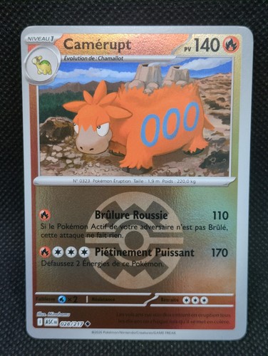 Carte pokemon camerupt reverse - carte,