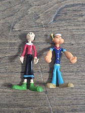 Jouet Ancien Lot De 2 Figurines Popeye Et Olive