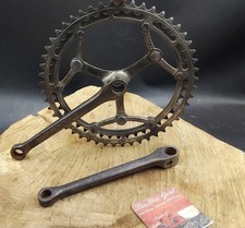 Pédalier Ancien Velo Course 1930 SIMPLEX SPORT 50x45T  Old Bike Crankset Bici