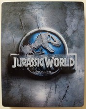 JURASSIC WORLD Chris Pratt Nick Robinson 2015 Dinosaure Steelbook Blu-Ray TBE