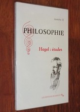 Revue philosophie n° 52 spécial HEGEL : ETUDES 1996