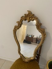 miroir ancien bois doré