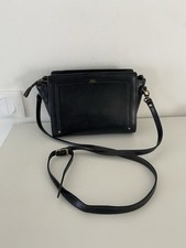 Sac bandoulière Katana – Cuir noir – Petit modèle