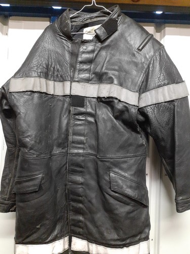 Veste cuir pompier feux - veste,