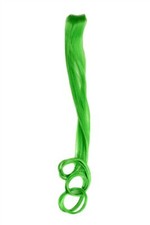 1 Clip Extension Cheveux Mèches Ondulés Vert Néon 63cm YZF-P1C25-TF2605