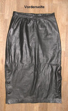 Jupe En Cuir Noir Longue