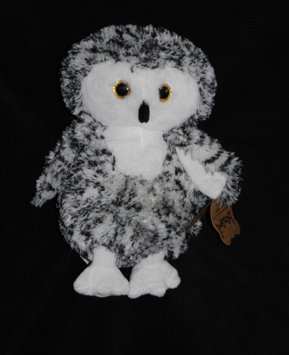 🦉Doudou chouette blanc noir