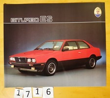 MASERATI BITURBO ES Prospectus Suisse 4 pages Allemand 1988?