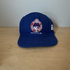 Ancienne Casquette D’hiver ESF Courchevel En Feutrine Bleue Vintage