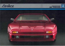 Catalogue Brochure De Tomaso Pantera 1992 Français english italiano deutsch