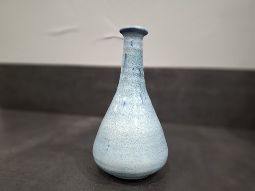 Vase grès émaillé signé - vase,