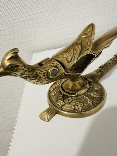 Ancien casse noix paon - , bronze