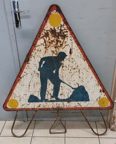 Plaque chantier travaux - de,
