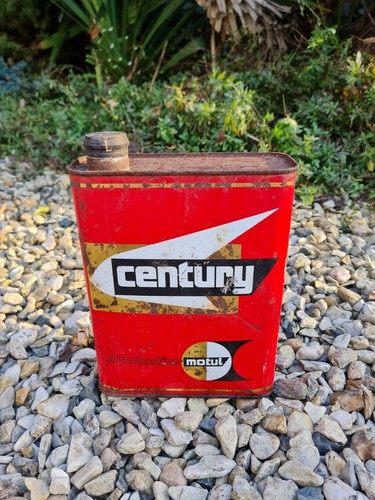 Ancien bidon huile garage moto - huile,