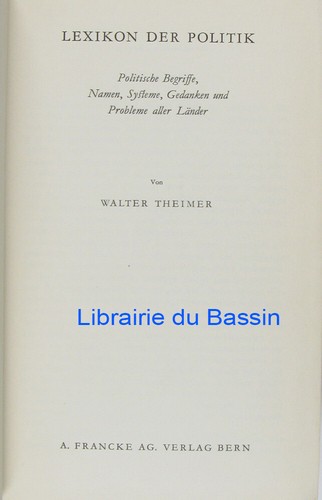 Lexikon der politik walter - lexikon,