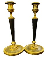 Ravrio : bougeoirs bronze