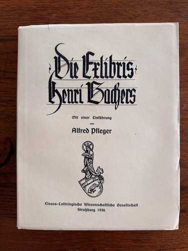 Alfred pfleger die exlibris - pfleger,